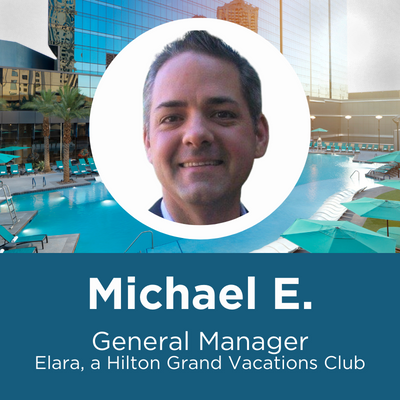 A graphic with Michael E's headshot and the text